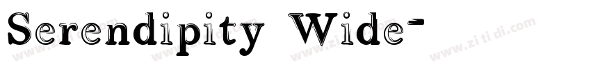 Serendipity Wide字体转换